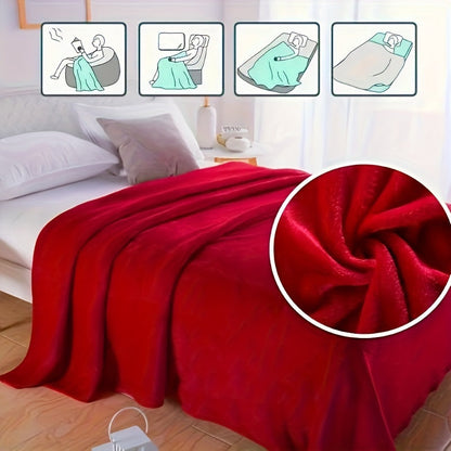 Cozy Soft Fleece Blanket for Home and Travel