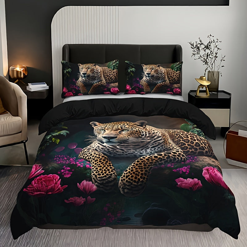 Vibrant Zoo Print Bed Sheet Set