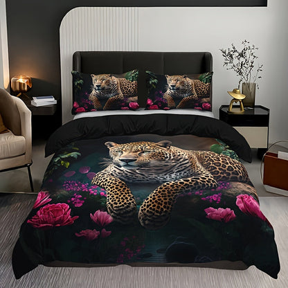 Vibrant Zoo Print Bed Sheet Set