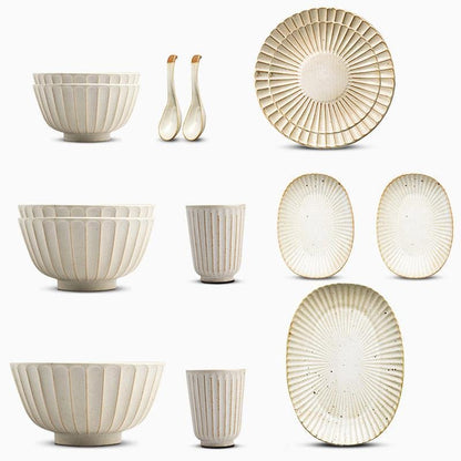 Classic 21-Piece White Dinnerware Set