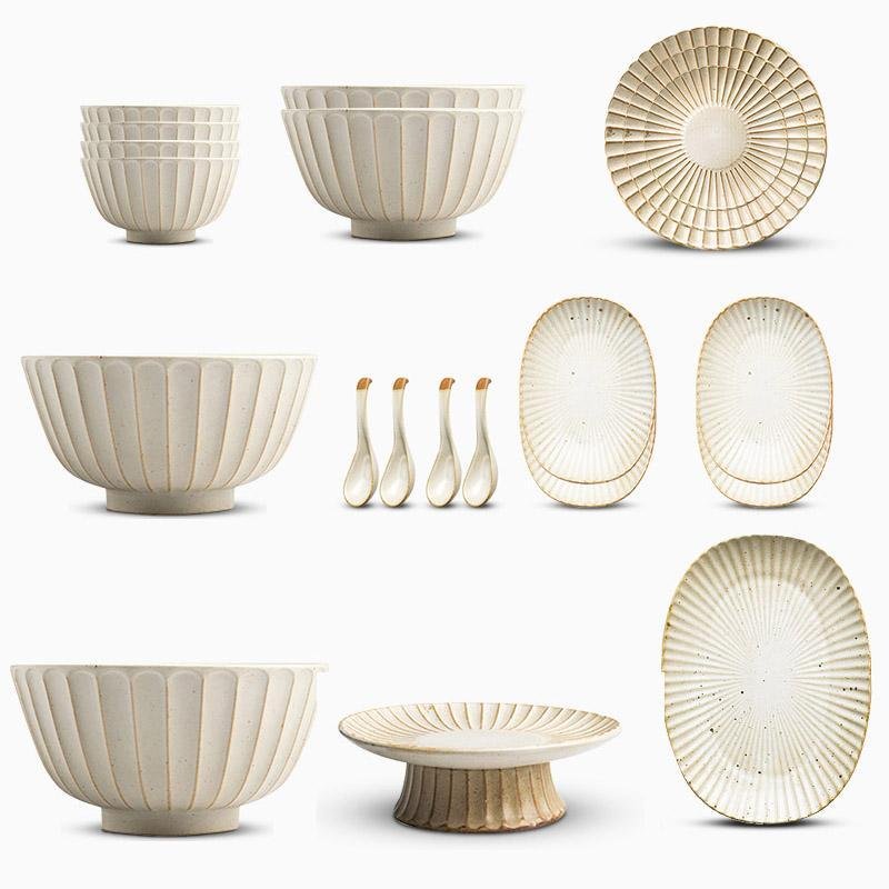 Classic 21-Piece White Dinnerware Set