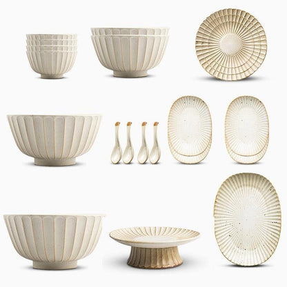 Classic 21-Piece White Dinnerware Set