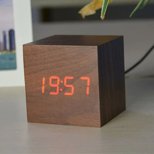 Sleek Digital LED Table Clock for Modern Home Office - Glamry