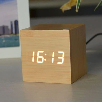 Sleek Digital LED Table Clock for Modern Home Office