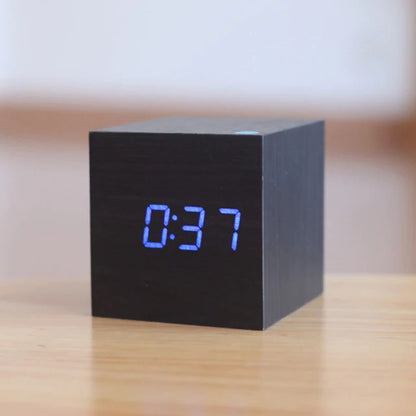Sleek Digital LED Table Clock for Modern Home Office