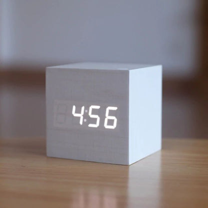 Sleek Digital LED Table Clock for Modern Home Office