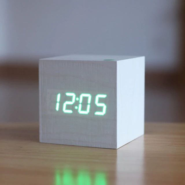 Sleek Digital LED Table Clock for Modern Home Office