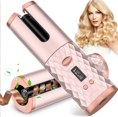 Easy Cordless Curling Iron - Fast Ceramic Hair Curler