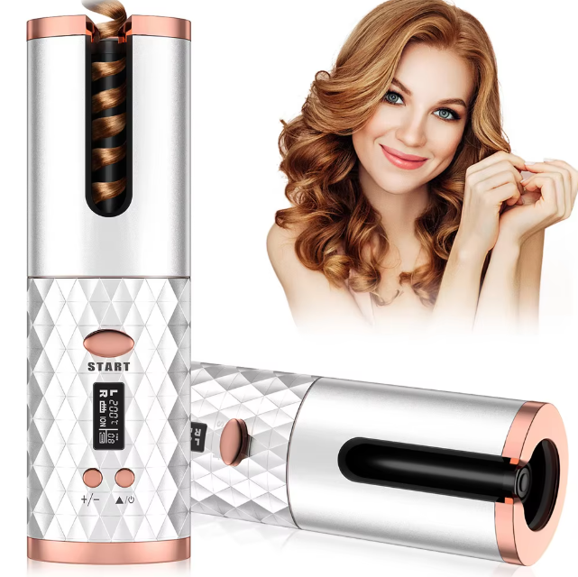 Easy Cordless Curling Iron - Fast Ceramic Hair Curler