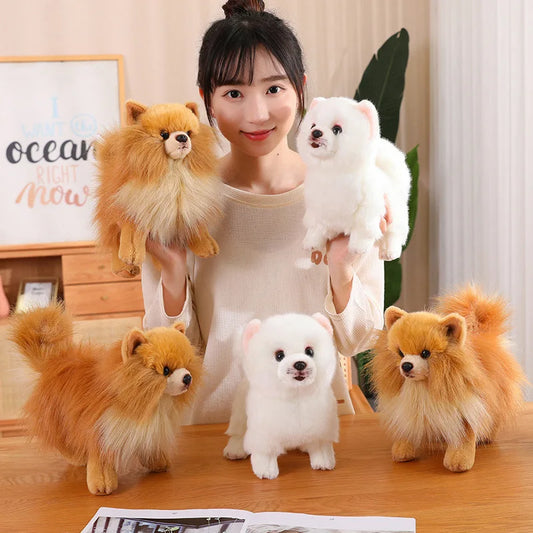 Adorable Pomeranian Teddy Bear - 12 Inch Soft Plush Toy - Glamry
