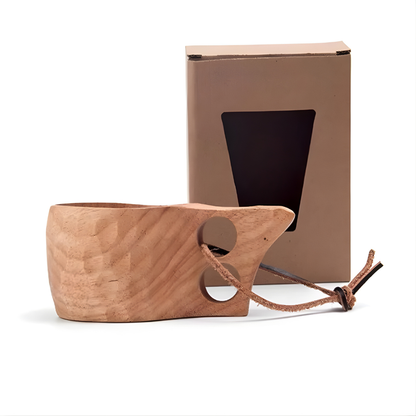 Eco Friendly Handmade Natural Wood Coffee Mug