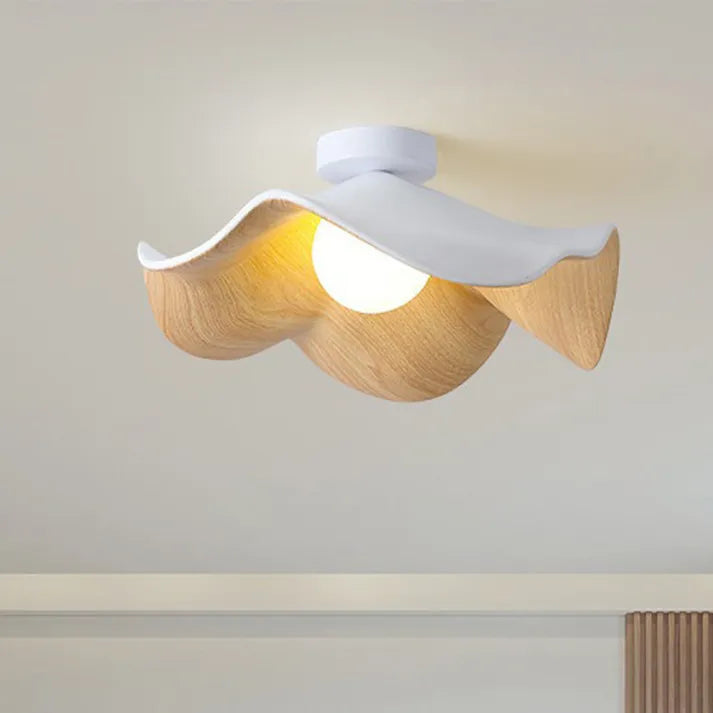 Natural Wood Flower Pendant Light - Glamry