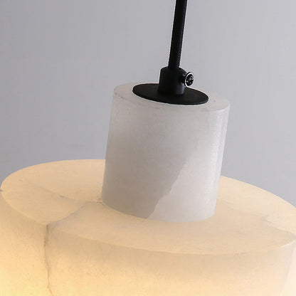 Elegant White Marble Pendant Light