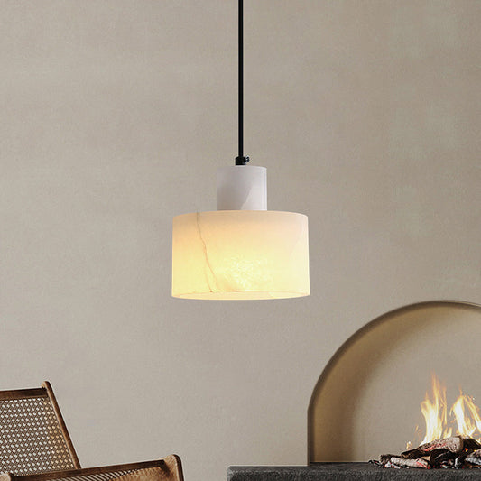 Elegant White Marble Pendant Light - Glamry