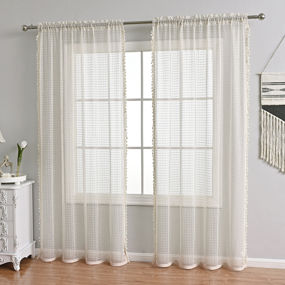 Elegant Beige Curtain for Classic Rooms