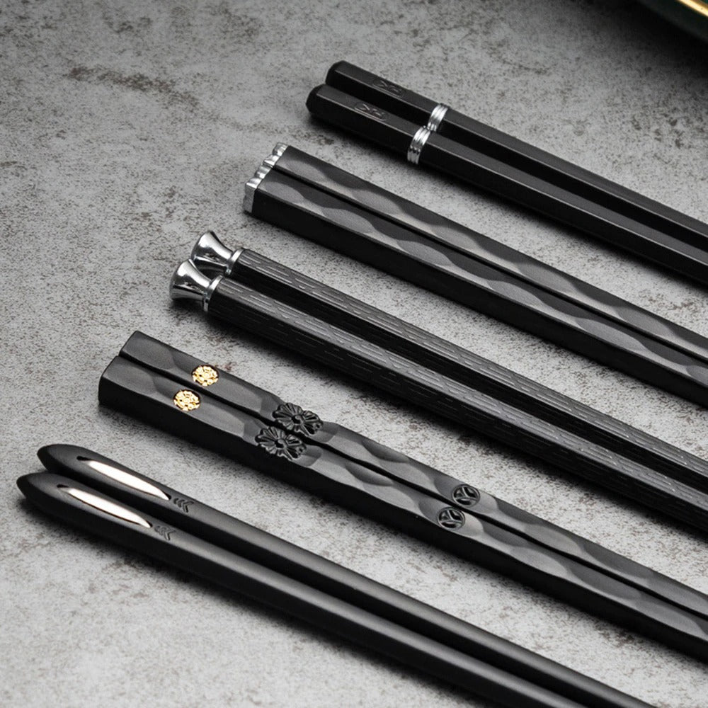 Premium Metal Asian Chopstick Set - Glamry