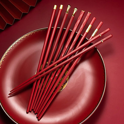 Premium Metal Asian Chopstick Set