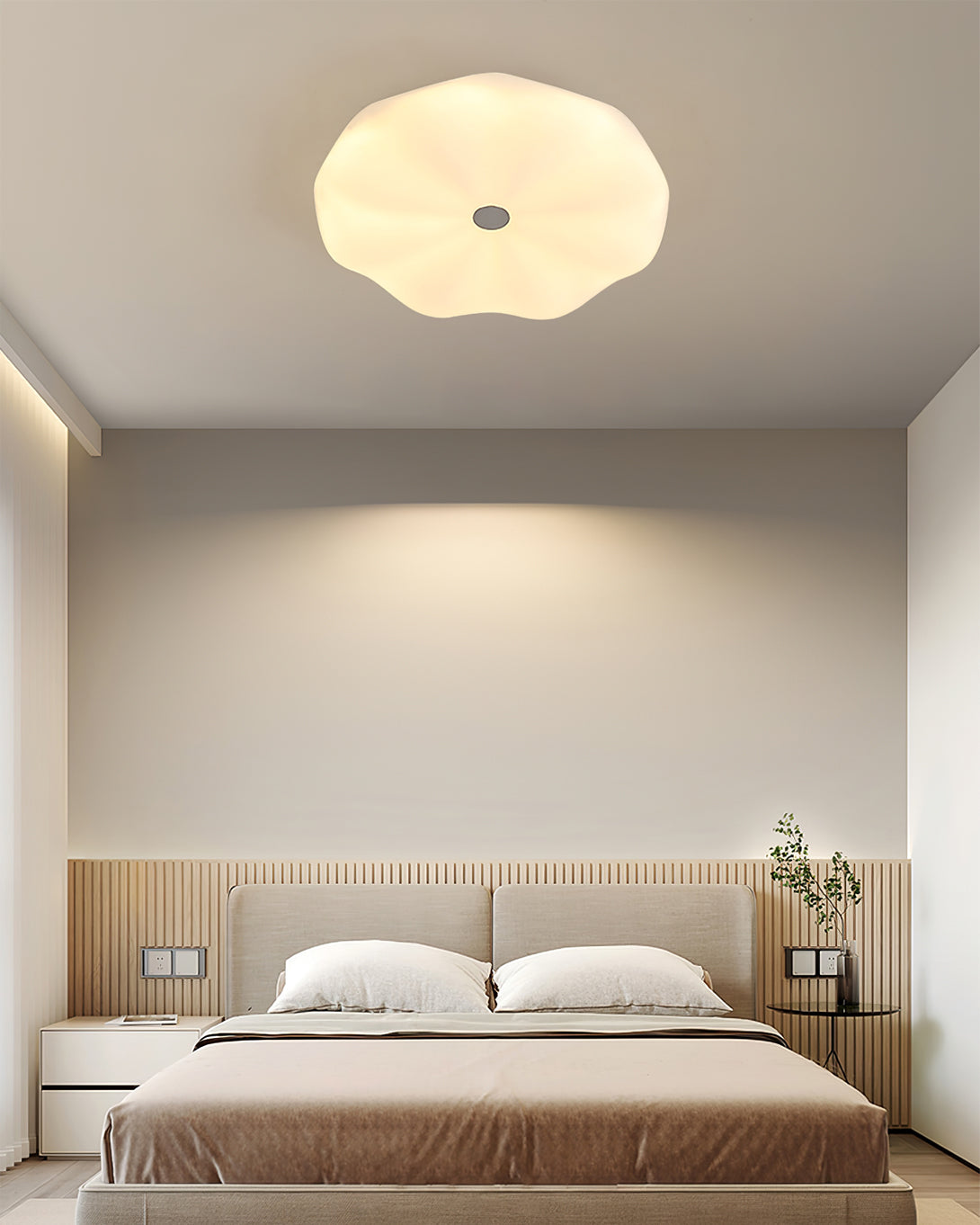 Classic Round Ceiling Light with Warm Soft Glow