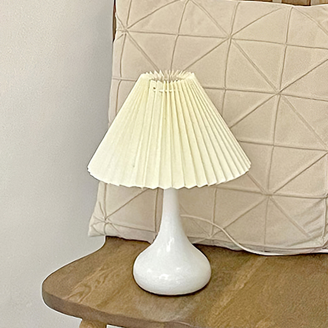 Classic Drum Table Lamp with Warm Glow