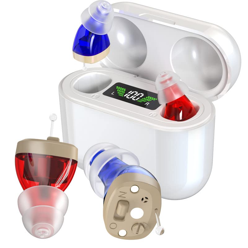 Digital Bluetooth Rechargeable Hearing Aids for Clear Sound - Glamry