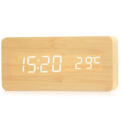 Compact Silent Digital LED Alarm Clock with Modern Design