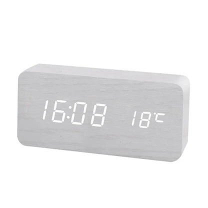 Compact Silent Digital LED Alarm Clock with Modern Design