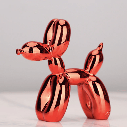 Metallic Silver Balloon Dog Home Decoration Sculpture
