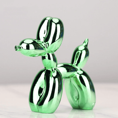 Metallic Silver Balloon Dog Home Decoration Sculpture