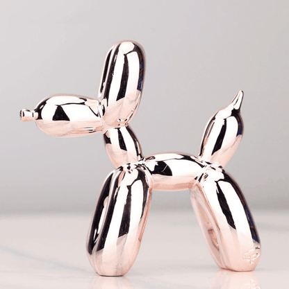 Metallic Silver Balloon Dog Home Decoration Sculpture