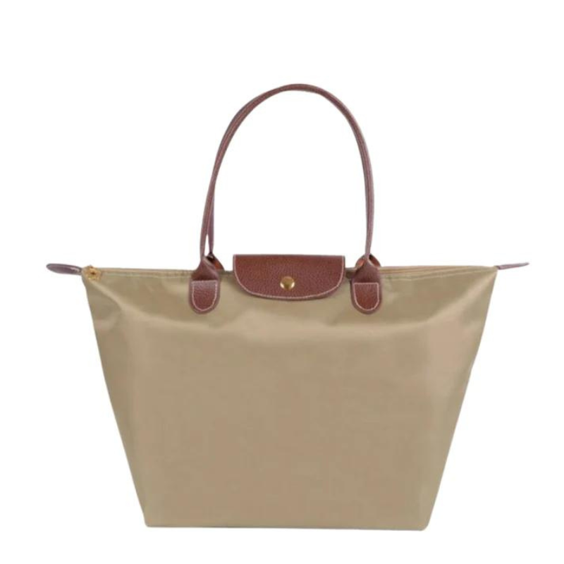 Luxury PU Leather Tote Bag - Gold Detailing