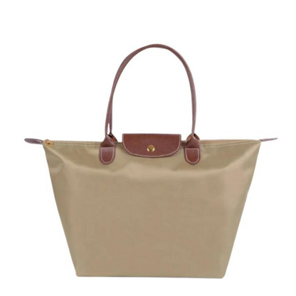 Luxury PU Leather Tote Bag - Gold Detailing