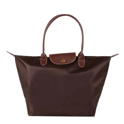 Luxury PU Leather Tote Bag - Gold Detailing