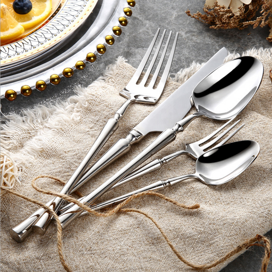 Premium Quality 24-Piece Stainless Steel Cutlery Set - Glamry