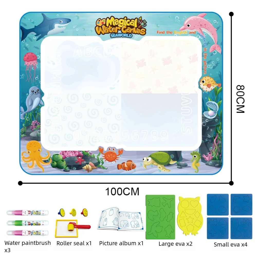 Large Kids Water Drawing Pad – Fun Mess Free Art Mat
