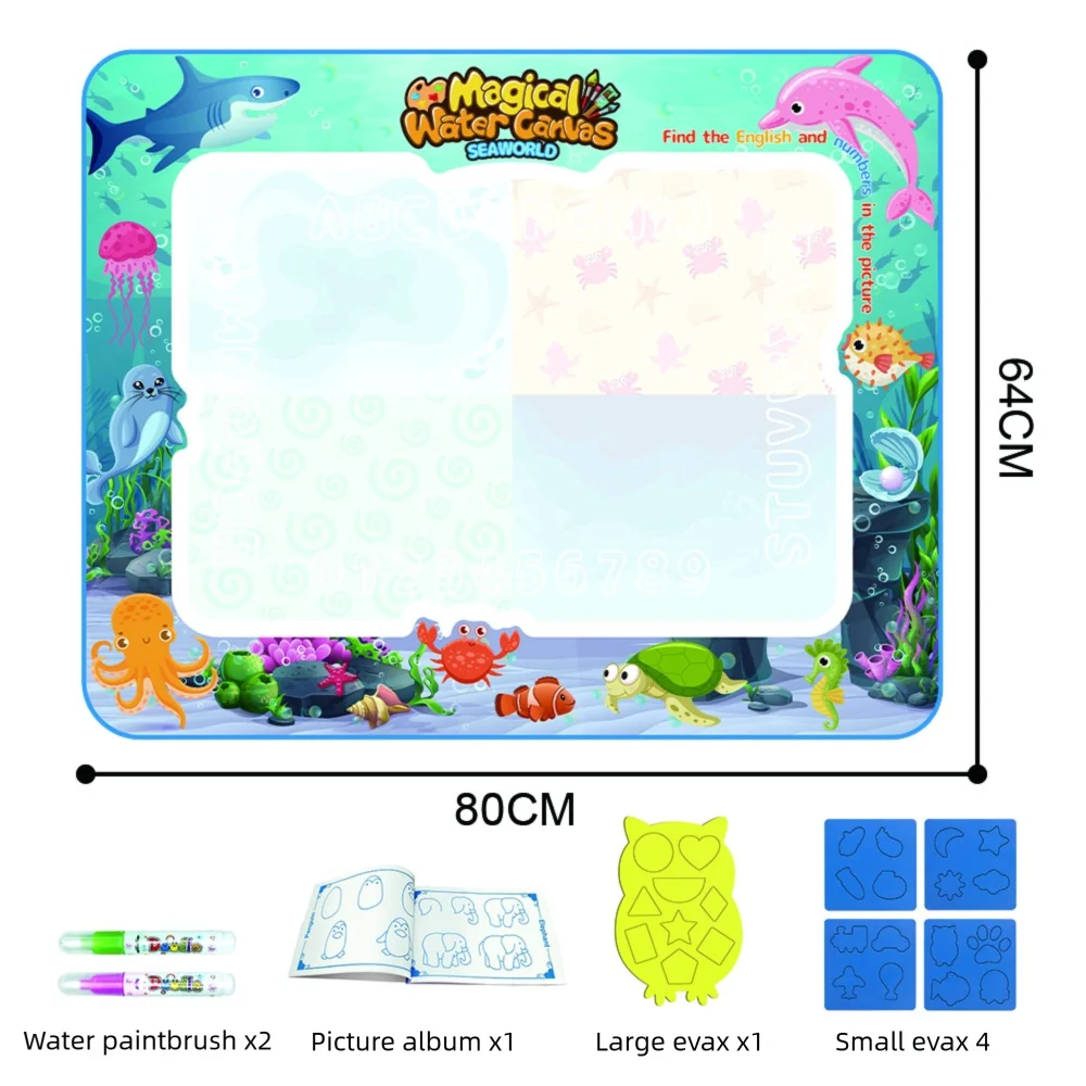 Large Kids Water Drawing Pad – Fun Mess Free Art Mat