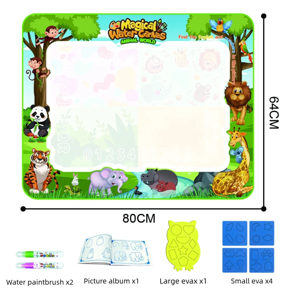 Large Kids Water Drawing Pad – Fun Mess Free Art Mat