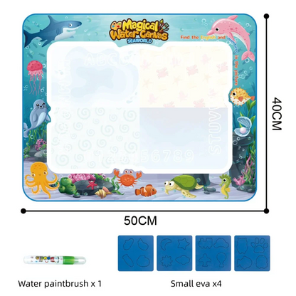 Large Kids Water Drawing Pad – Fun Mess Free Art Mat