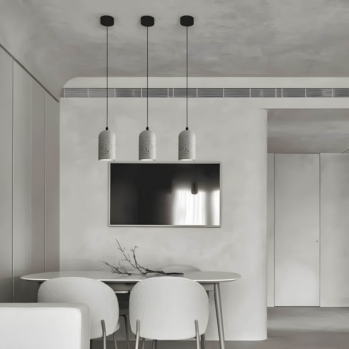 Modern Grey Concrete Table Lamp - Glamry