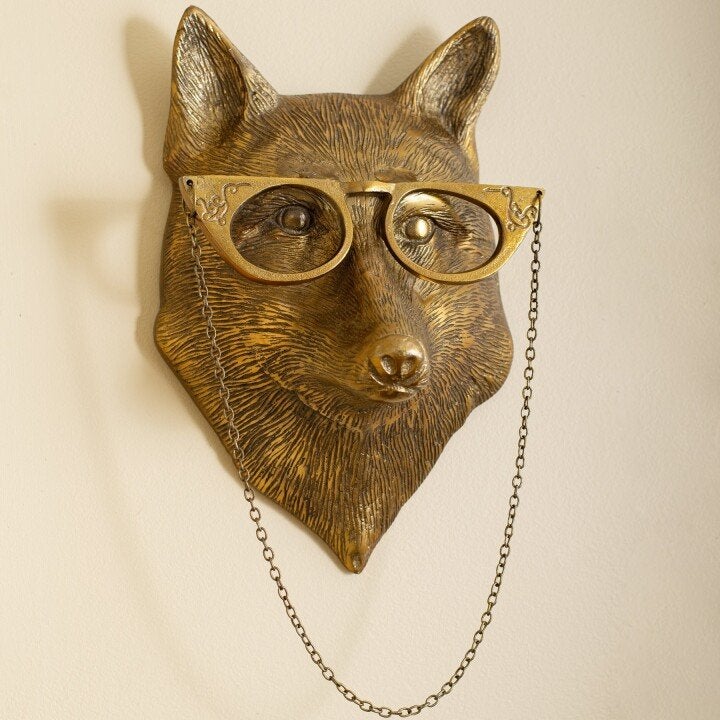 Colorful Painted Wooden Animal Wall Art