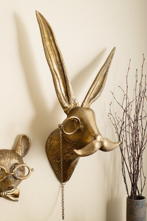 Colorful Painted Wooden Animal Wall Art
