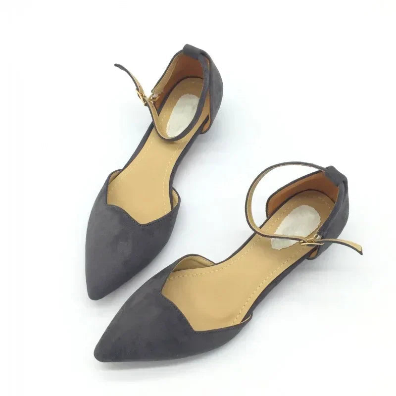 Elegant Black High Heels for Women with Fashion Buckle - Glamry
