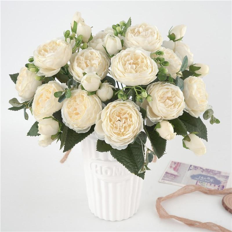 Beautiful Artificial Peony Floral Centerpiece - Glamry