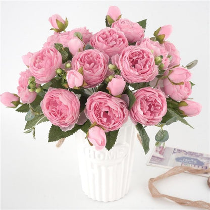 Beautiful Artificial Peony Floral Centerpiece