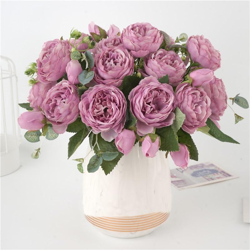 Beautiful Artificial Peony Floral Centerpiece