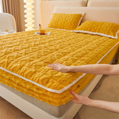 Plush Soft Fitted Mattress Protector for Deep Sleep - Glamry
