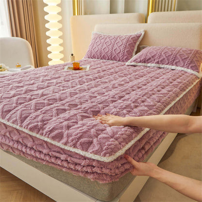Plush Soft Fitted Mattress Protector for Deep Sleep