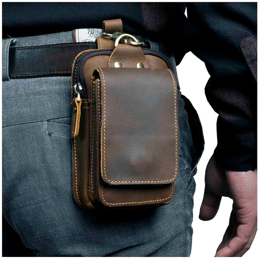 Small Waterproof PU Leather Crossbody Bag - Glamry