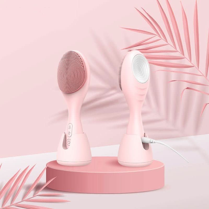 Advanced Facial Cleaner with LED Light & Sonic Vibration - Glamry