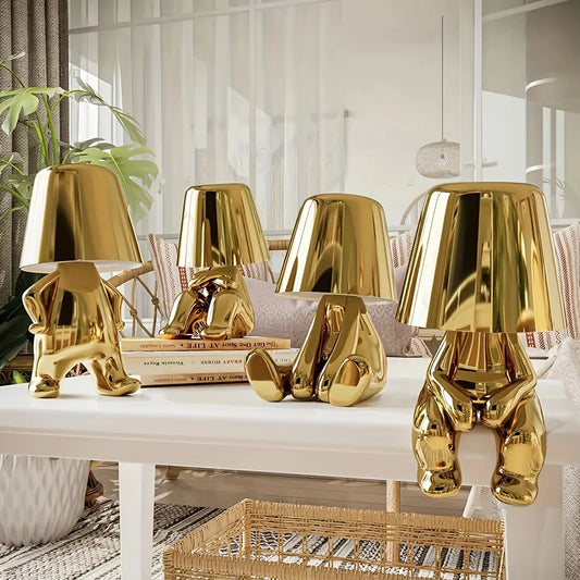 Elegant Brass Accent Table Lamp - Glamry