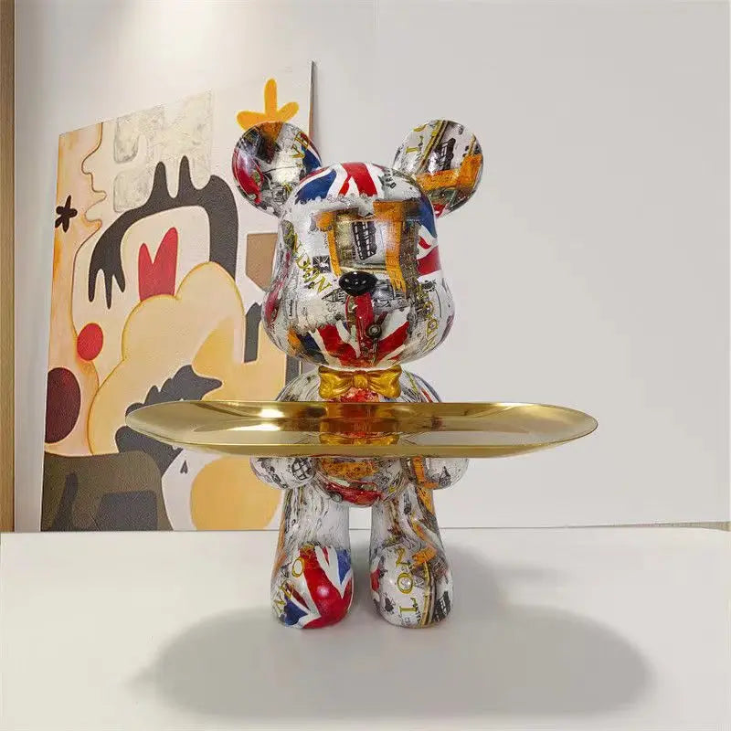 Colorful Bear Garden Statue